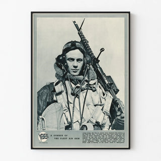 Vintage Poster of the British Fleet Air Arm Soldier