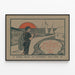 Vintage poster A Knight of the Nets by Amelia E. Barr — framed artwork on a wall