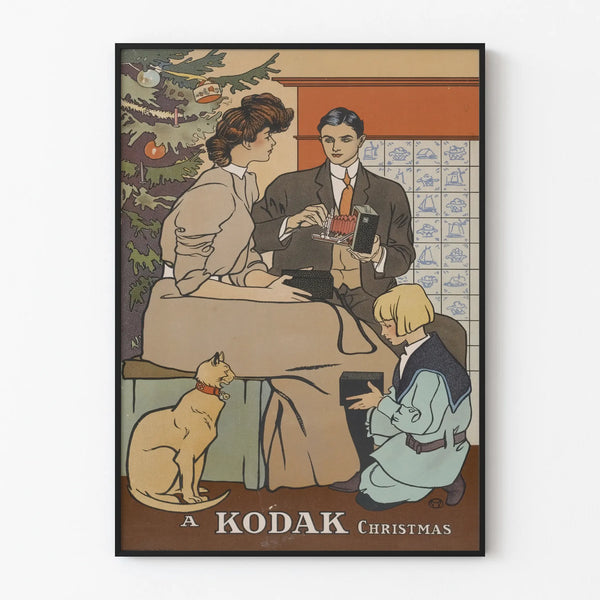 Vintage Christmas Wall Decoration Poster Kodak