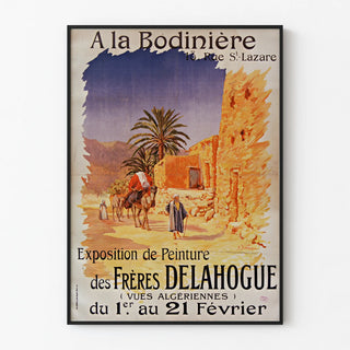 Vintage Poster Exhibition Painting Brothers Delahogue – Algerian Views
