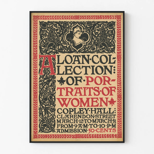 Vintage Poster Collection of Women's Portraits