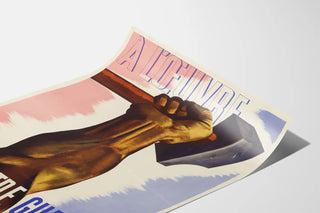 Vintage mural poster propaganda At work It’s Our War
