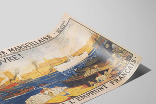 Vintage Poster Société Marseillaise de Crédit Subscribe to the French Loan — artwork view
