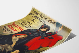 Vintage Salvation Army Poster 1919 - Home Service Fund Campaign