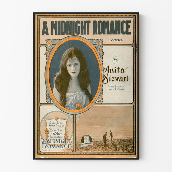 Vintage poster A Midnight Romance by Anita Stewart
