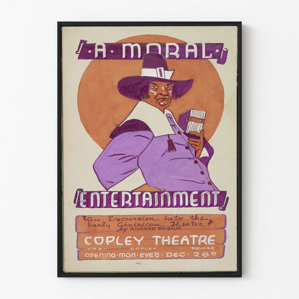 Vintage decorative poster A Moral Entertainment