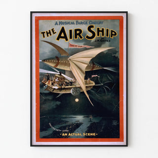 Vintage Poster The Air Ship - Musical Comedy by J.M. Gaites