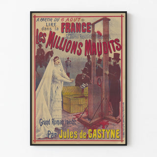 Vintage Poster Les Millions Maudits by Jules de Gastyne