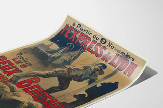 Vintage poster L'Express de Lyon - Les Deux Berceaux by Émile Richebourg