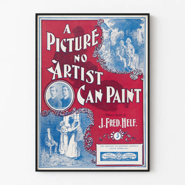 Vintage poster A Picture No Artist Can Paint - Retro wall decoration