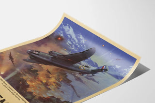 Poster of the Hudson aircraft raid on German ships at Ålesund, Norway