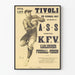 Vintage football poster A.S.S versus K.F.V. Karlsruhe 1927