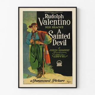 Vintage poster A Sainted Devil with Rudolph Valentino