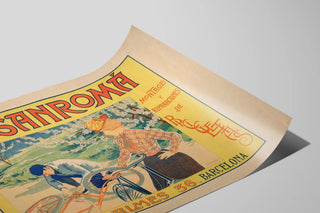 Vintage poster A. Sanromá Bicycle Repair and Assembly — artwork view