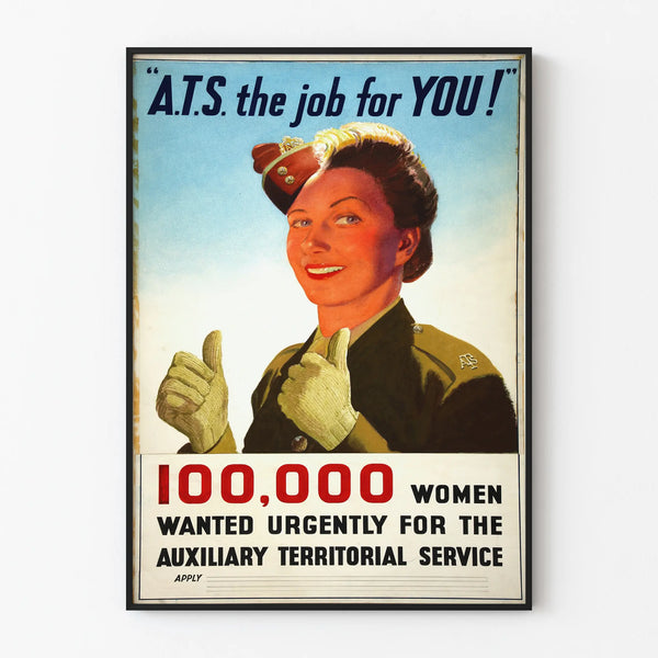 Vintage Recruitment Poster ATS - Retro Wall Decoration
