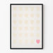 Wall Poster Hearts in Softness - Minimalist Design