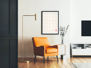 Wall Poster Hearts in Softness - Minimalist Design