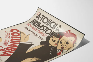 Vintage theater comedy poster A Touch of Brimstone