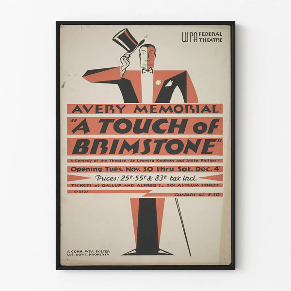 Vintage poster A Touch of Brimstone - WPA Federal Theater