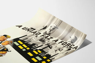 Poster A União Faz a Força – Industrial and Military Solidarity Poster Wall Art