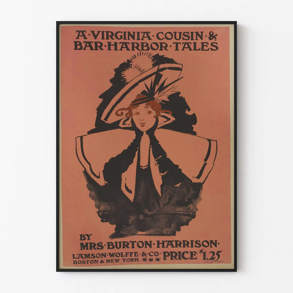 Vintage poster A Virginia Cousin & Bar Harbor Tales