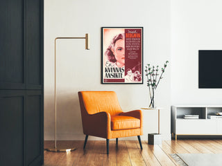 Vintage Poster of a Feminine Portrait in Kvinnas Ansikte