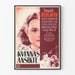 Vintage Poster of a Feminine Portrait in Kvinnas Ansikte
