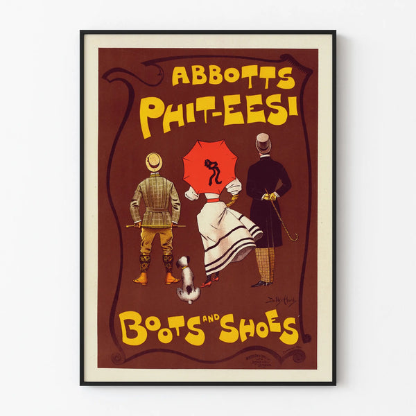 Vintage Poster Abbotts Phit-Eesi Boots and Shoes
