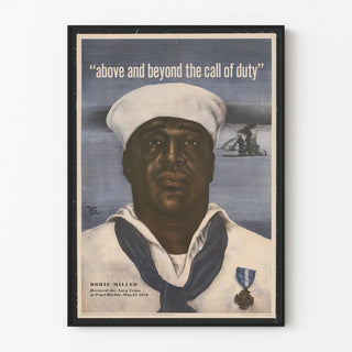 Decorative Poster Dorie Miller Navy Cross Pearl Harbor