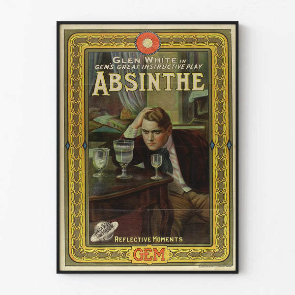 Vintage Absinthe decorative poster for wall Artem Legrand