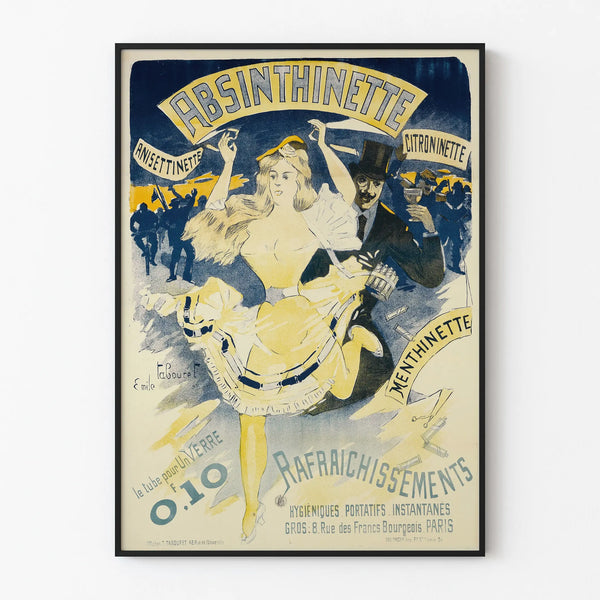 Vintage Poster Absinthinette Wall Decoration Retro