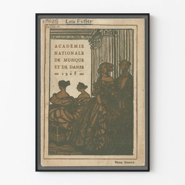Vintage poster of the National Academy of Music and Dance 1923
