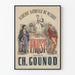 Vintage poster of Faust by the National Academy of Music - Classical music poster Gounod