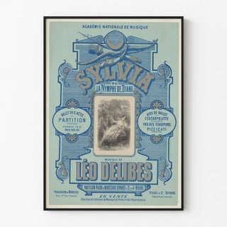 Vintage poster of the ballet Sylvia or the Nymph of Diana by Léo Delibes