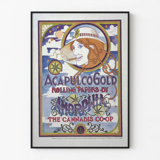 Decorative poster Acapulco Gold Rolling Papers by Amorphia