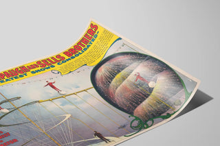 Vintage poster of Achille Philion, the prodigious tightrope walker — artwork view