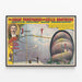 Vintage poster of Achille Philion, the prodigious tightrope walker — framed artwork on a wall
