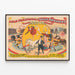 Vintage Circus Poster Adam Forepaugh & Sells Brothers — framed artwork on a wall