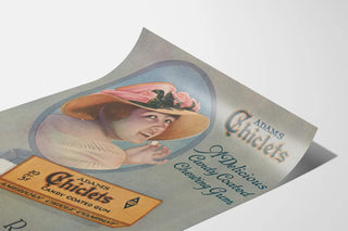 Vintage Adams Chiclets Chewing-Gum Revitalizing Poster