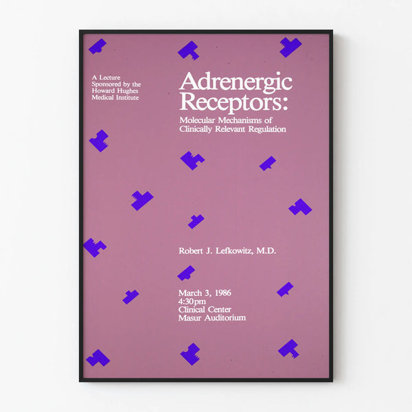 Scientific Poster Adrenergic Receptors - Medical Wall Decoration