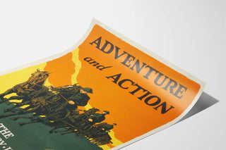Vintage Military Poster US Army - Field Artillery