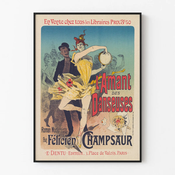 Vintage poster of The Dancer's Lover by Félicien Champsaur