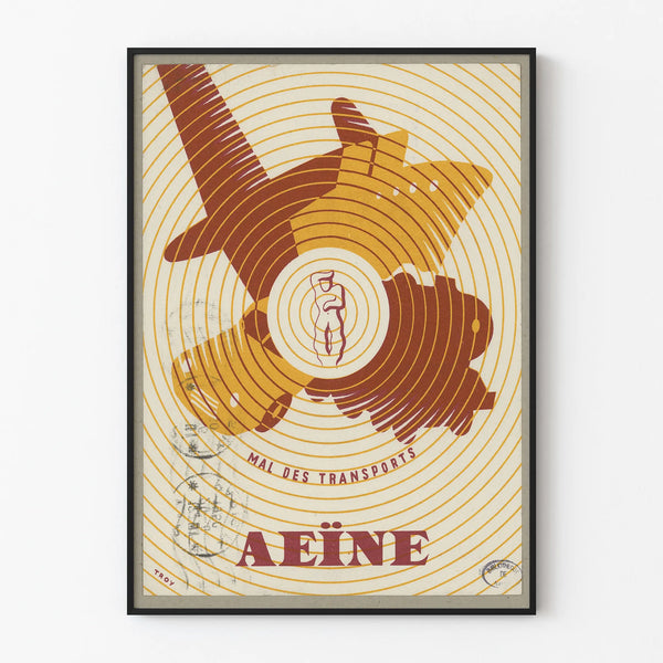 Vintage poster Mal des Transports AEÏNE