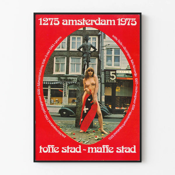 Vintage Amsterdam Poster 1275-1975 Cool City Crazy City