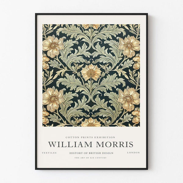 William Morris poster - Fern Symmetry