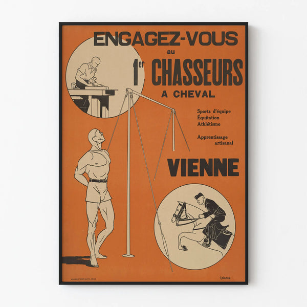 Recruitment Poster of the 1st Vichy Light Cavalry Regiment