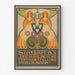 Exhibition poster – Sint Lucas, 1916 – Albert Hahn, shown in a thin frame on a light wall.