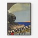 Vintage Marseille – Côte d’Azur – Roger Broders poster, displayed in a slim frame on a light wall.