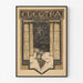 Vintage theatre poster – Electra – Richard Roland Holst, displayed in a slim frame on a light wall.