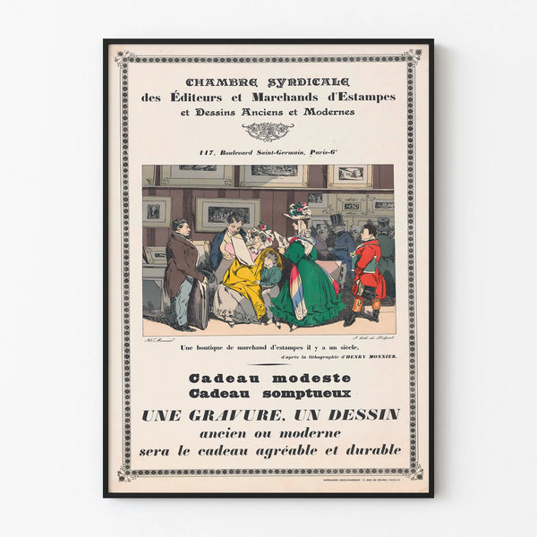 Vintage Poster of the Chamber of the Syndicate of Publishers and Print and Drawing Dealers
